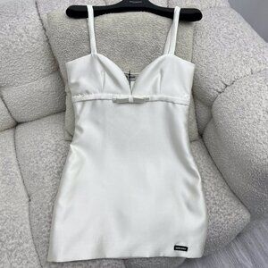 Miu Miu silk and wool bow dress